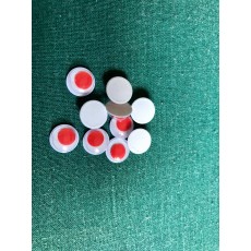 Occhietti Adesivi White/Red 1cm